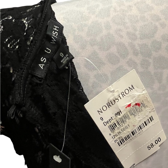 NWT As u wish lace little black dress - Picture 4 of 4